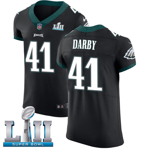 Nike Eagles #41 Ronald Darby Black Alternate Super Bowl LII Men's Stitched NFL Vapor Untouchable Elite Jersey